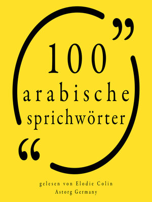cover image of 100 arabische Sprichwörter